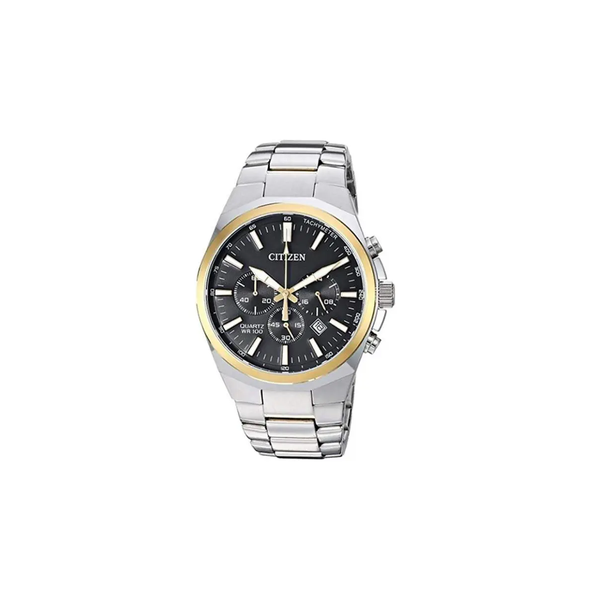 Citizen AN8174-58E Analog Quartz Silver Gold Tone