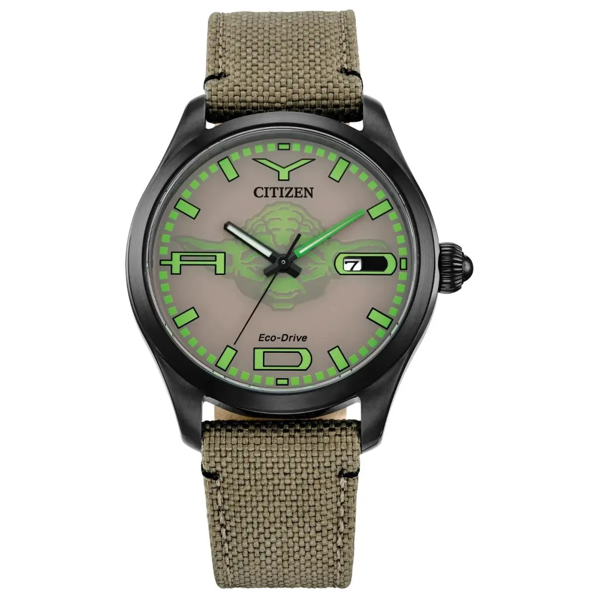 Star Wars Yoda BM6839-06W Eco-drive Judge Me By My Size Caseback Watch by Citizen