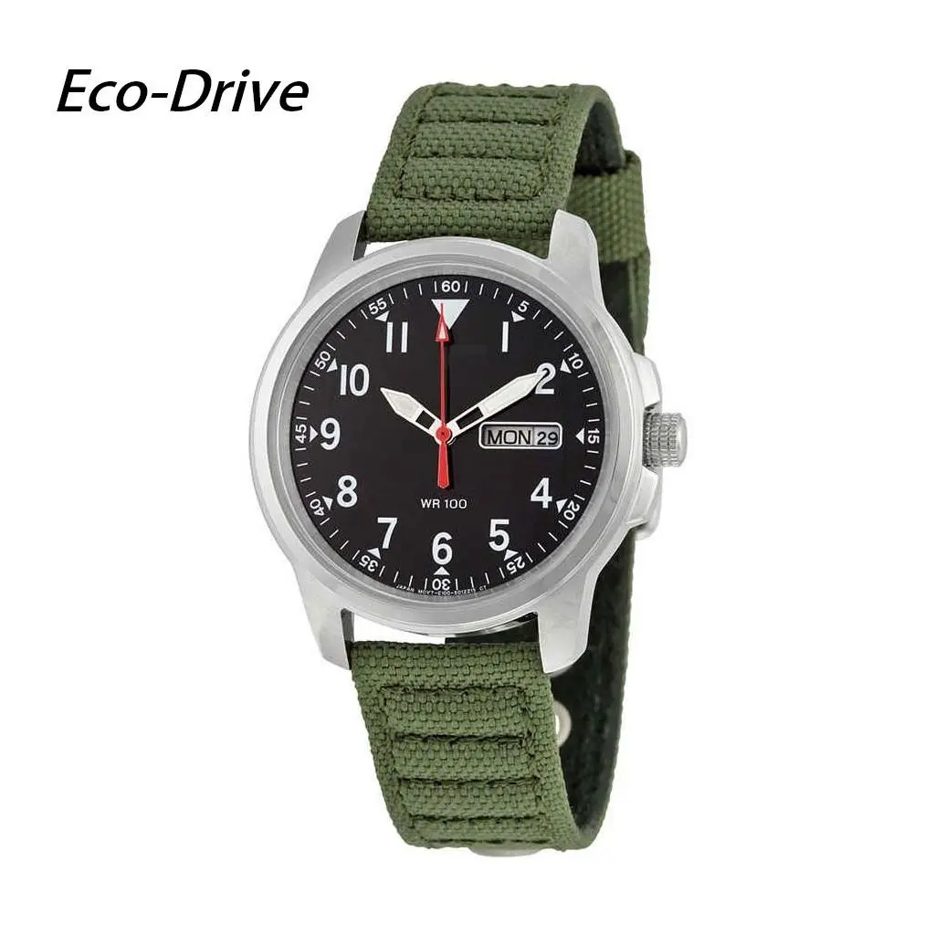 Citizen Citiz Strap Eco-drive 180 Day-date Men`s Watch BM8180-03E