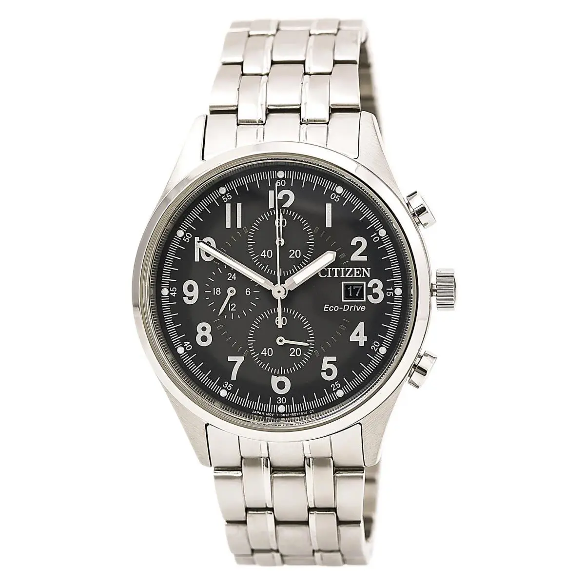 Citizen Men`s Watch Chandler Eco Drive Grey Dial Bracelet CA0620-59H