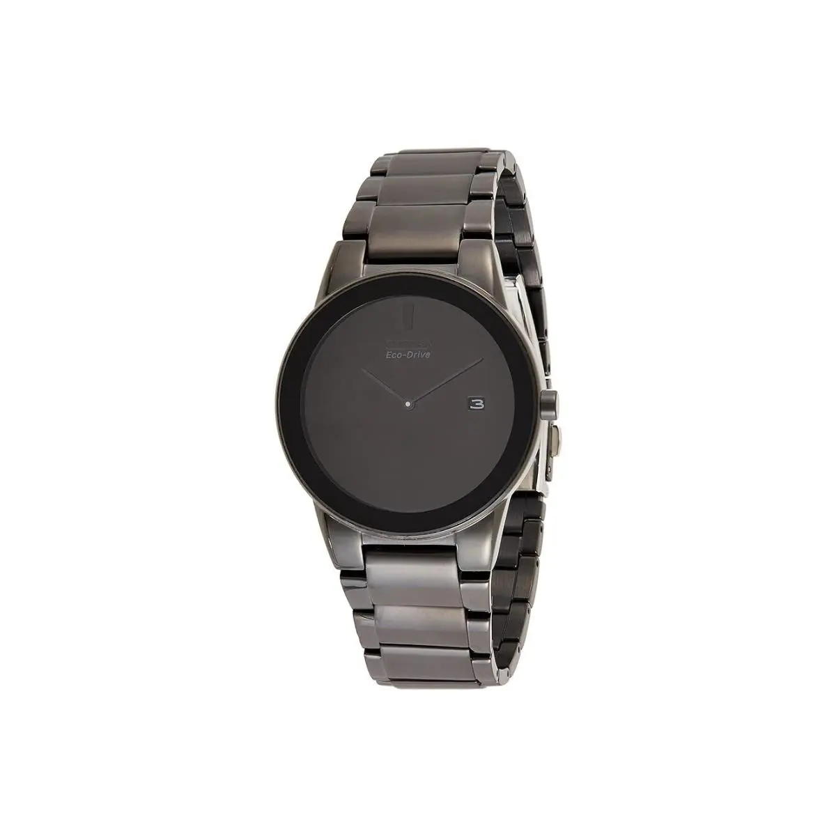 Citizen Men Black Ion-plated Dial Band Axiom Stainless Steel Watch - AU1065-58E