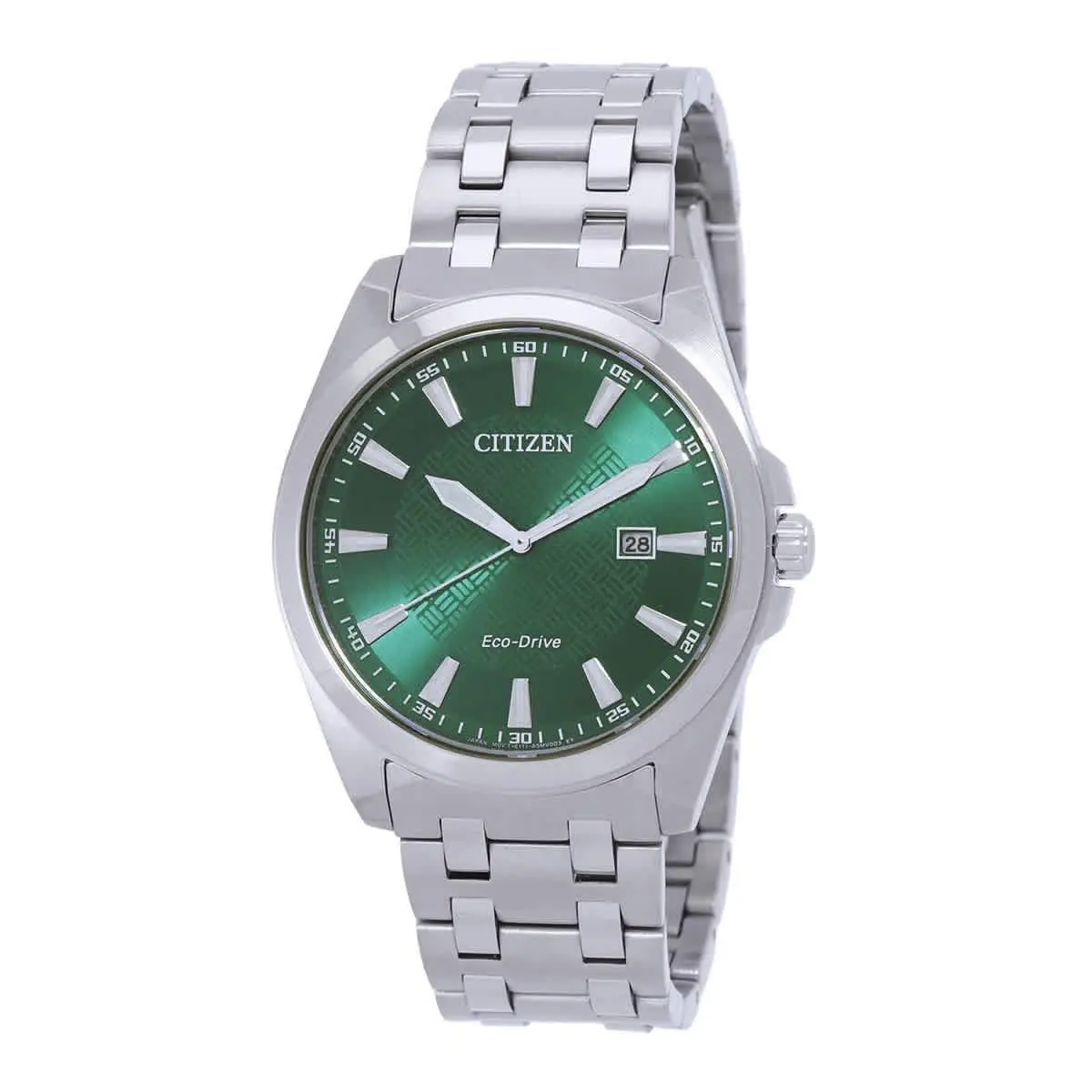 Peyten Eco-drive Green Dial Men`s Watch BM7530-50X by Citizen