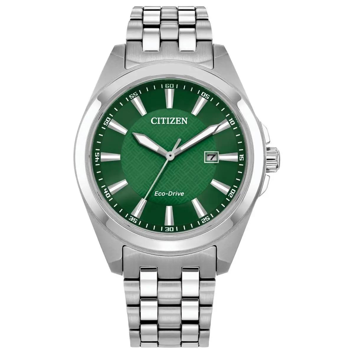 Citizen Eco-drive Peyten BM7530-50X Men`s 41mm Stainless Steel Green Dial Watch - Dial: Green