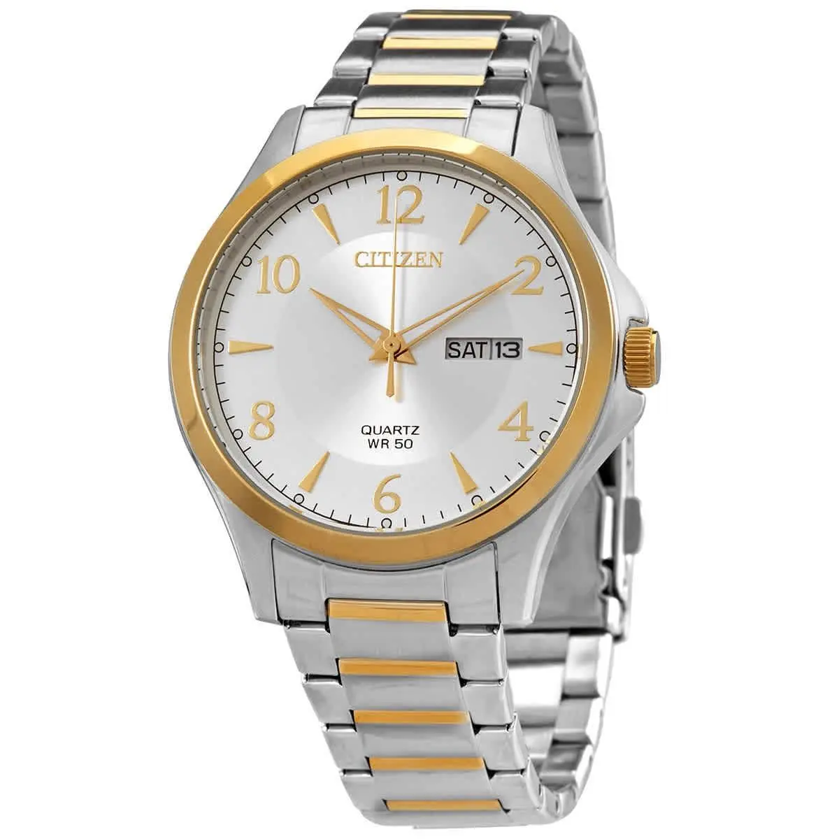 Quartz Silver Dial Two-tone Men`s Watch BF2005-54A by Citizen
