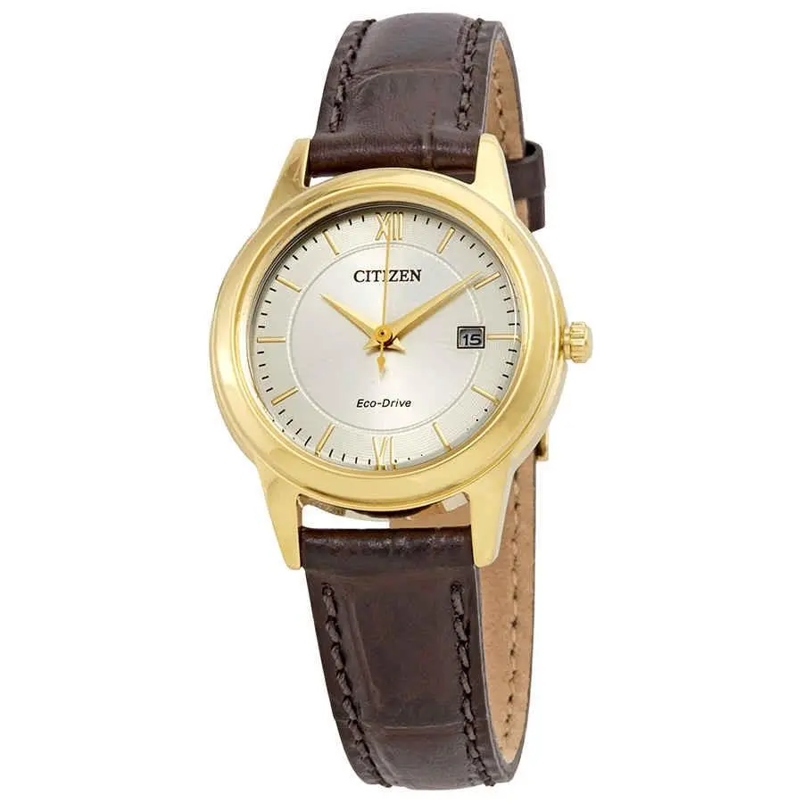 Eco-drive Corso Silver Dial Ladies Watch FE1082-05A by Citizen
