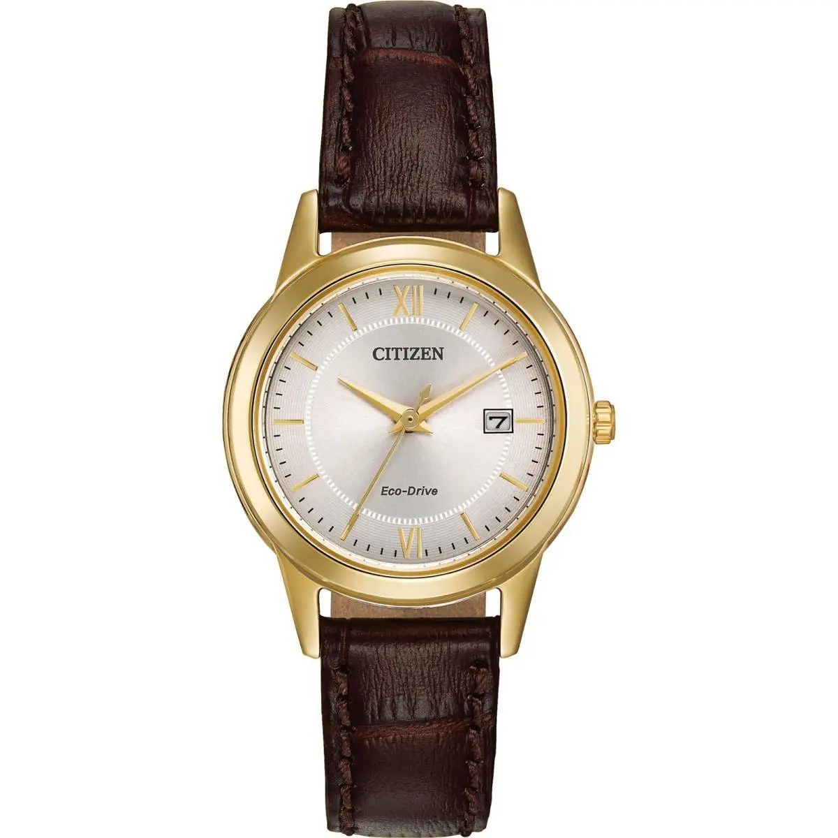 Eco-drive Leather Ladies Watch FE1082-05A by Citizen