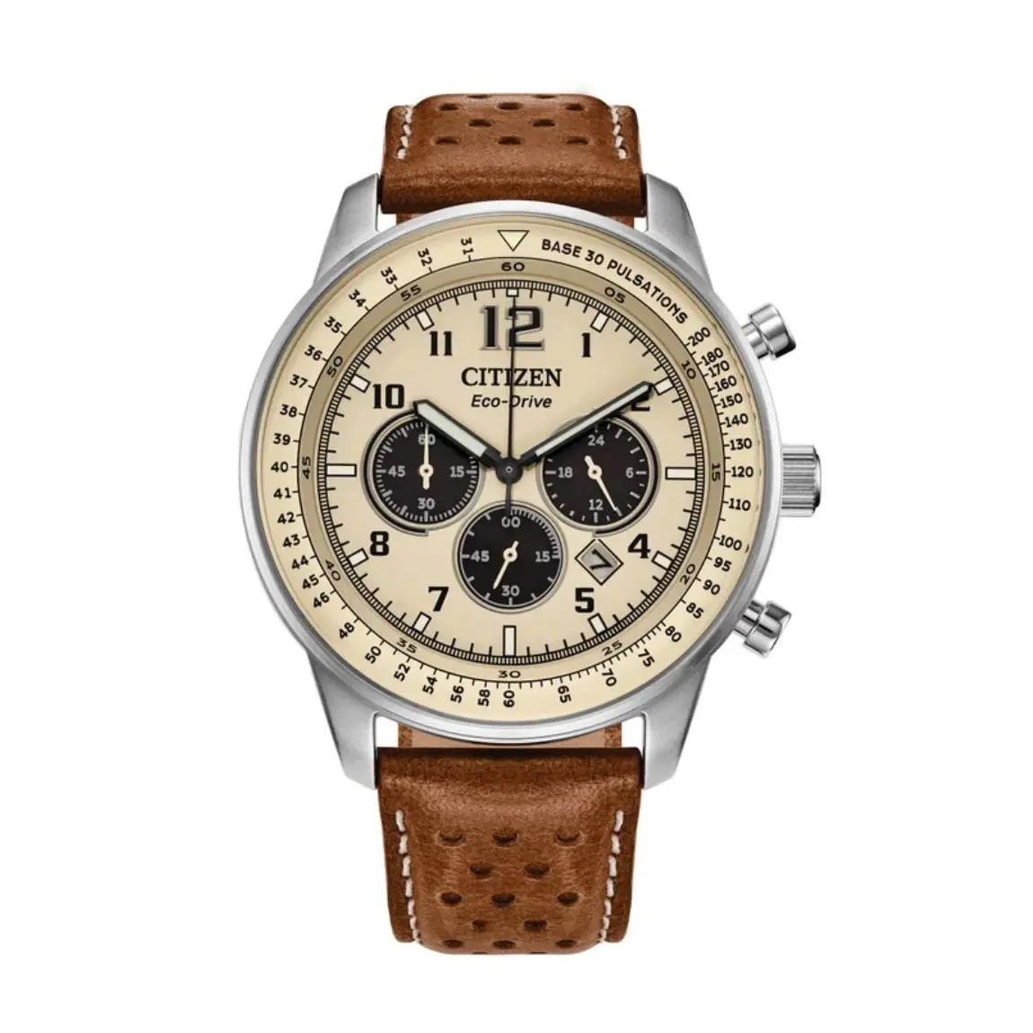 Citizen Men`s Chronograph Eco-drive Stainless Steel Watch CA4500-08X