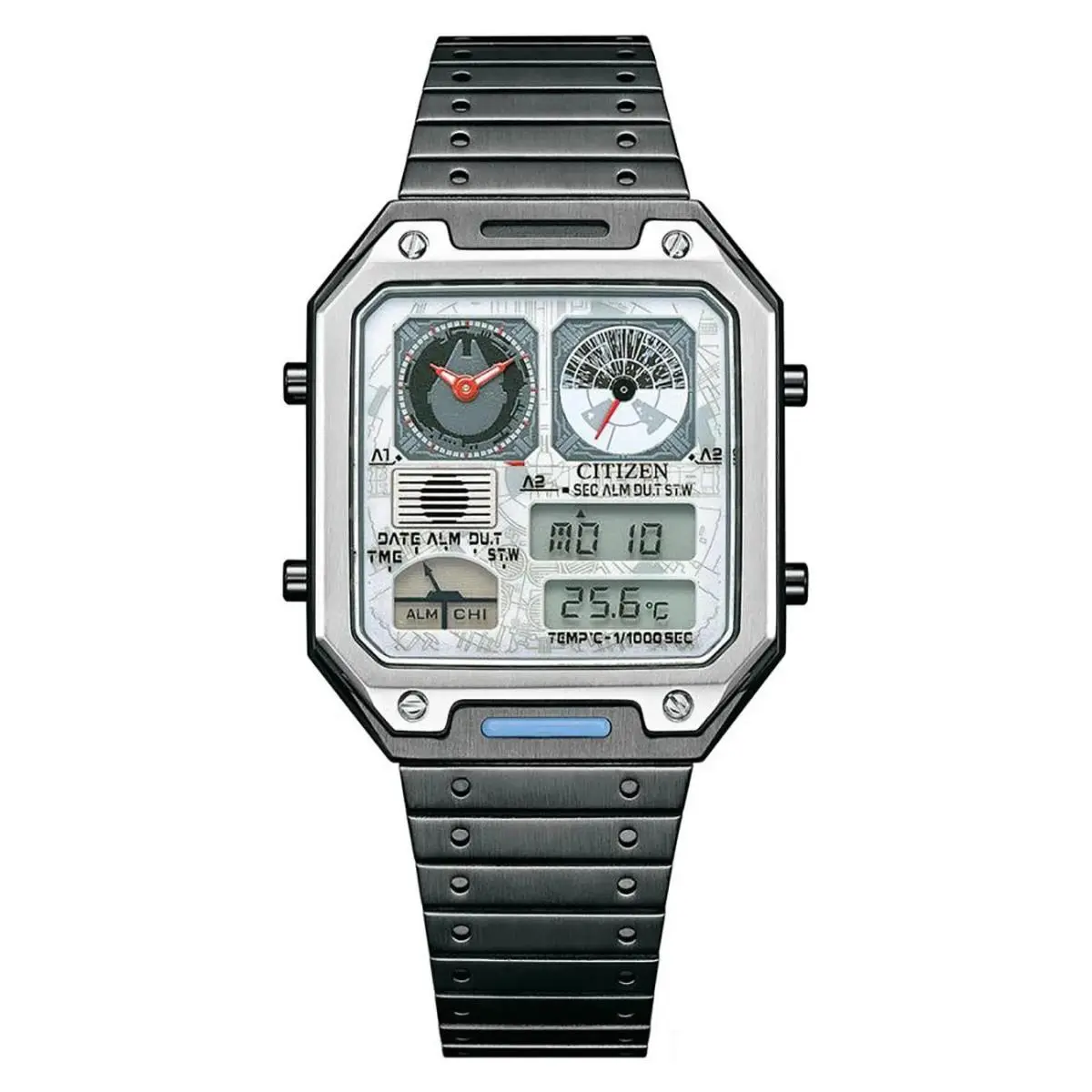 Citizen JG2146-53H Millennium Falcon Star Wars Analog Digital White Dial Watch