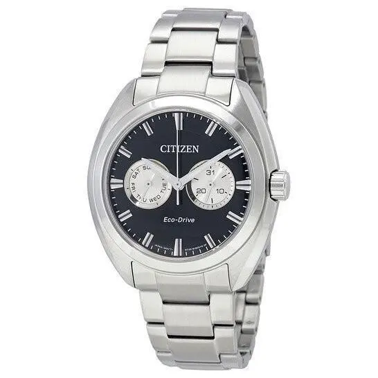 Citizen Paradex Eco-drive Black Dial Stainless Steel Men`s Watch BU4010-56E