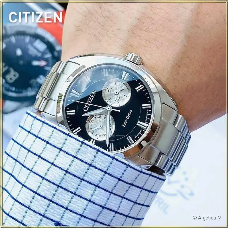 Citizen Eco-drive Men`s Black Watch - BU4010-56E - Dial: Black, Band: Silver, Bezel: Silver