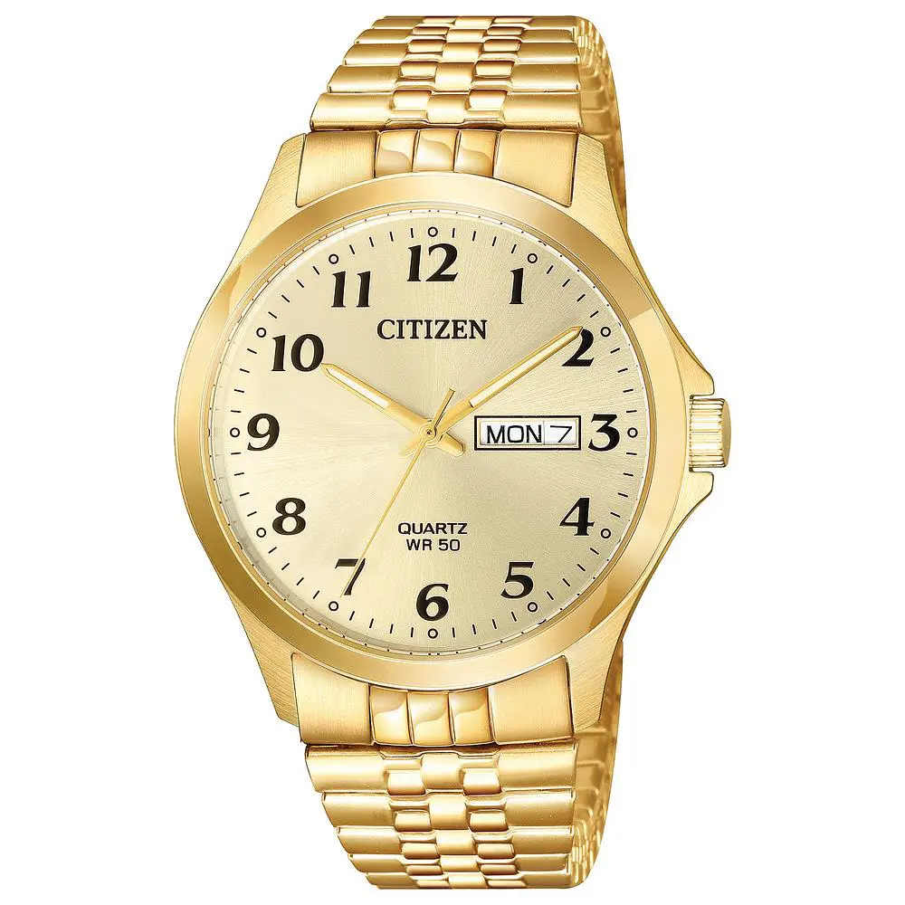 Citizen Quartz Gold Tone Mens Expansion Watch BF5002-99P