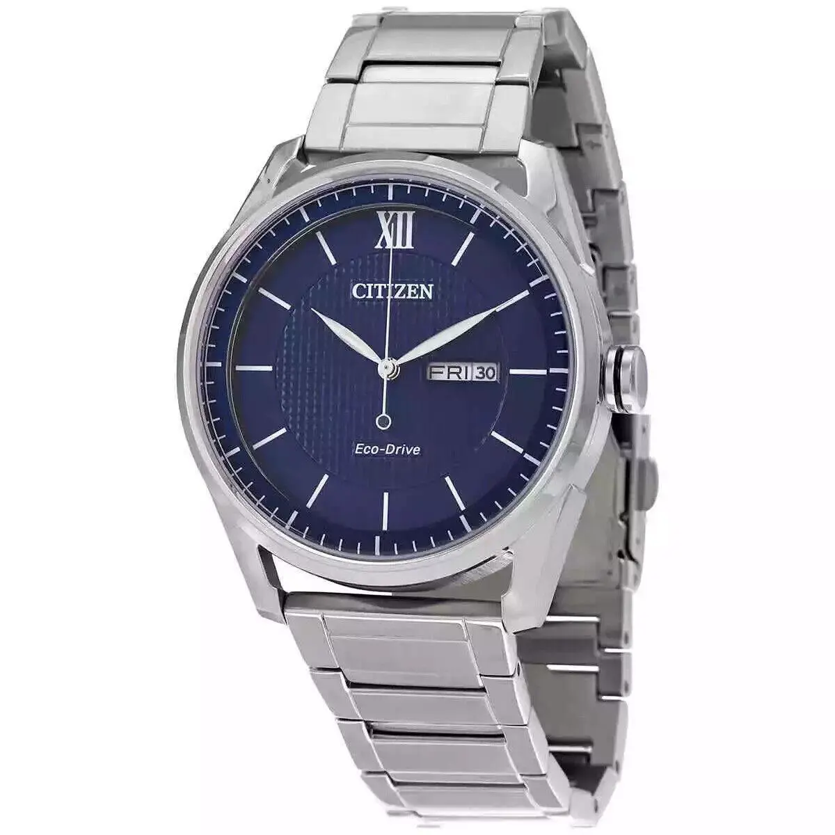 Men`s Eco-drive Classic Blue Dial Watch - AW0081-54L by Citizen