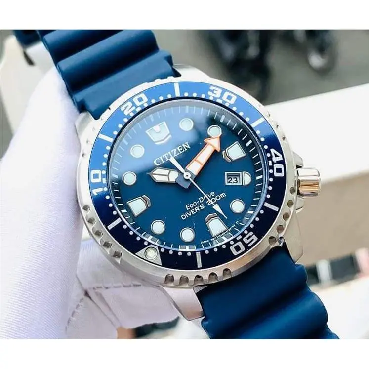 Citizen Promaster Diver Eco-drive BN0151-09L Men`s Watch Blue Dial