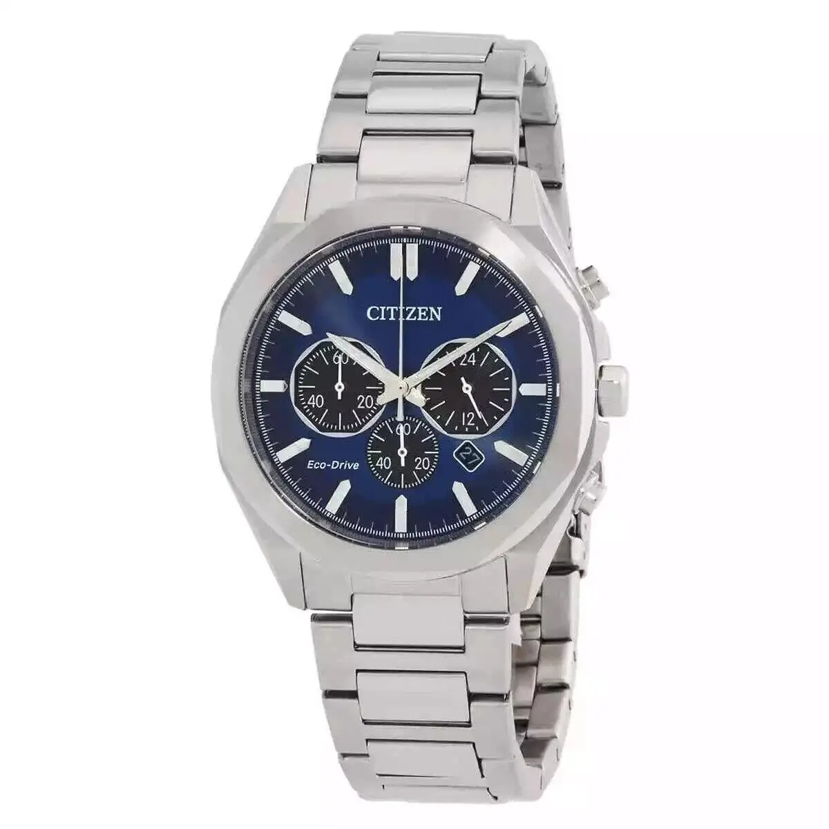 Men`s Eco-drive Chronograph Blue Dial Watch - CA4590-81L by Citizen