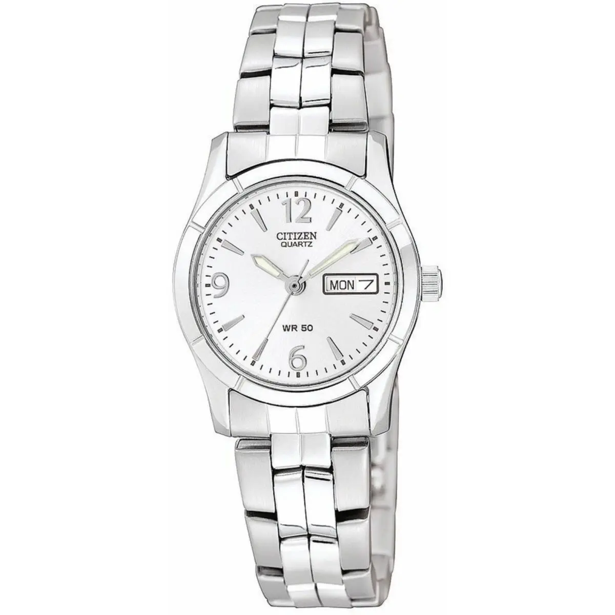 Dress Classic Silver Dial Stainless Steel Women`s Watch EQ0540-57A by Citizen