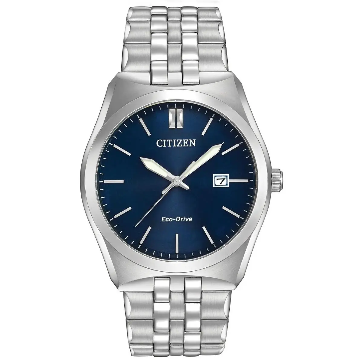 Citizen Eco-drive Corso BM7330-59L Men`s 40mm Stainless Steel Blue Dial Watch