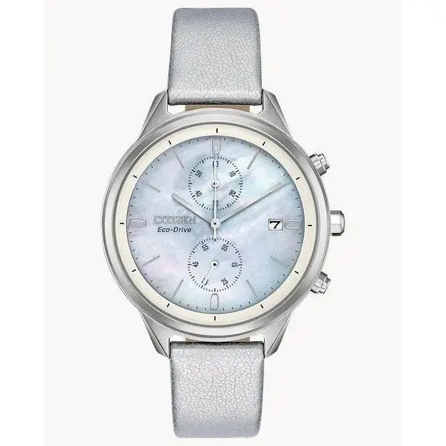 Citizen Chandler Chronograph White Mother of Pearl Dial Ladies Watch FB2000-03D