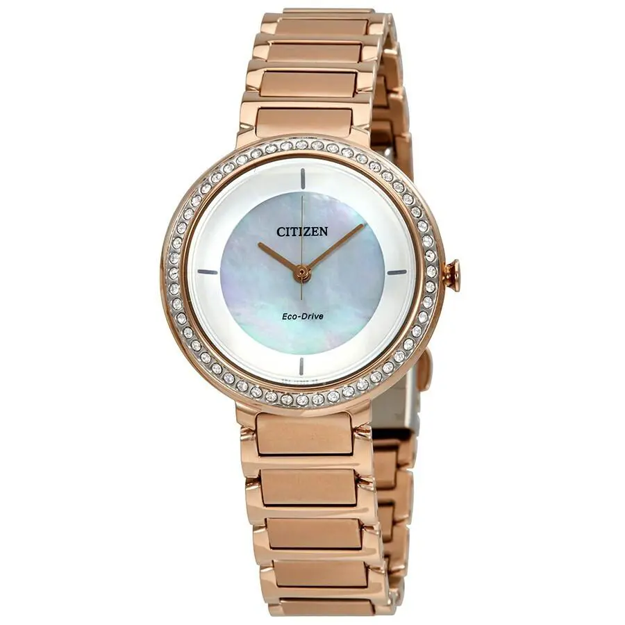 Citizen Eco-drive Rose Gold Silhouette Womens Watch EM0483-54D