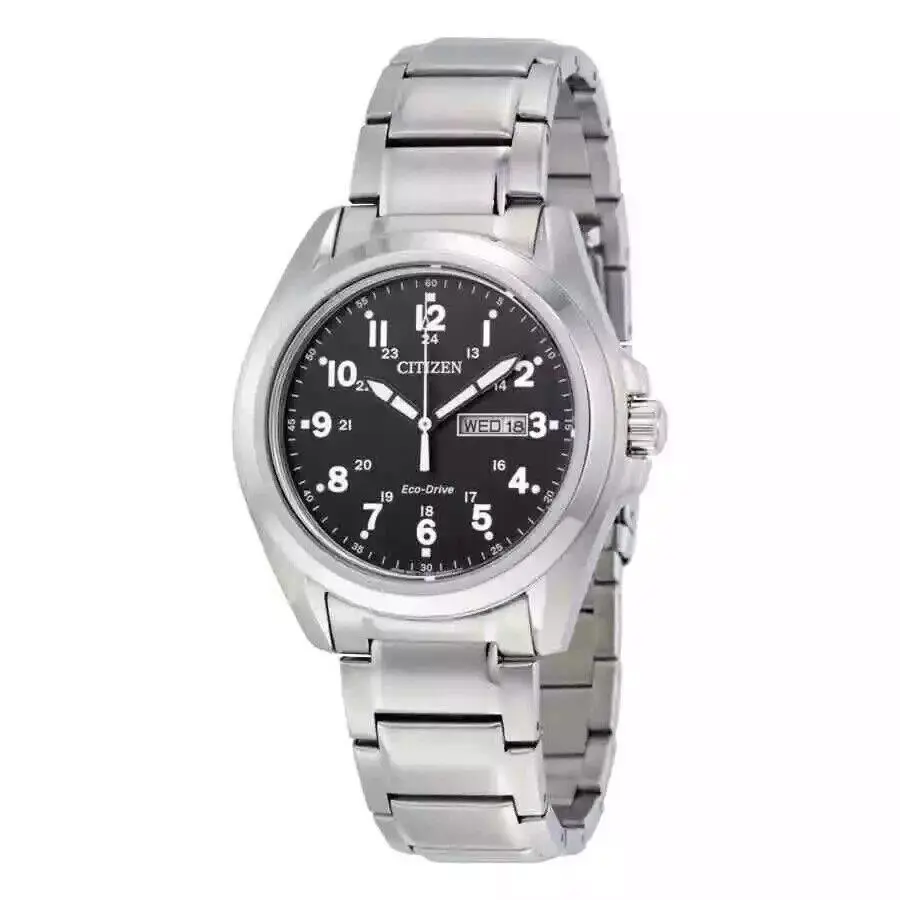 Men`s Sport Black Dial Day and Date Eco-drive Watch - AW0050-82E by Citizen