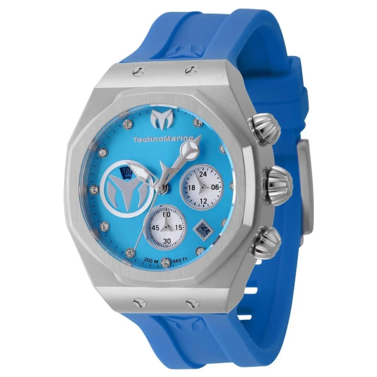 Technomarine Women`s TM-523006 Reef Quartz Sky Blue Silver Dial Watch - Blue, Silver, Quartz