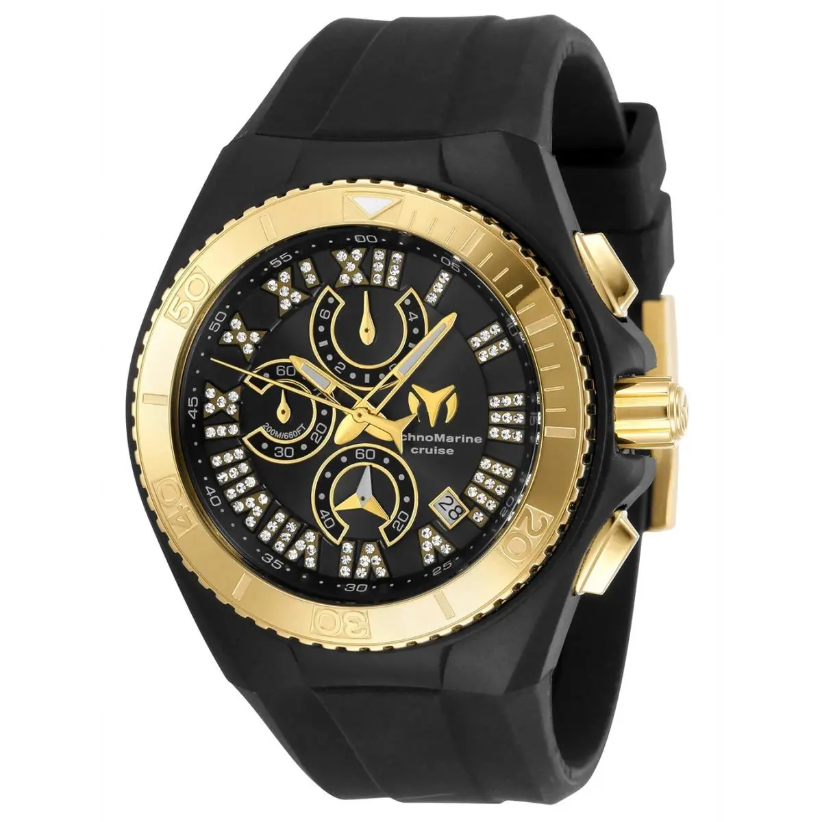 Technomarine TM-119016 Cruise Star Gold 45mm Roman Numeral-dial