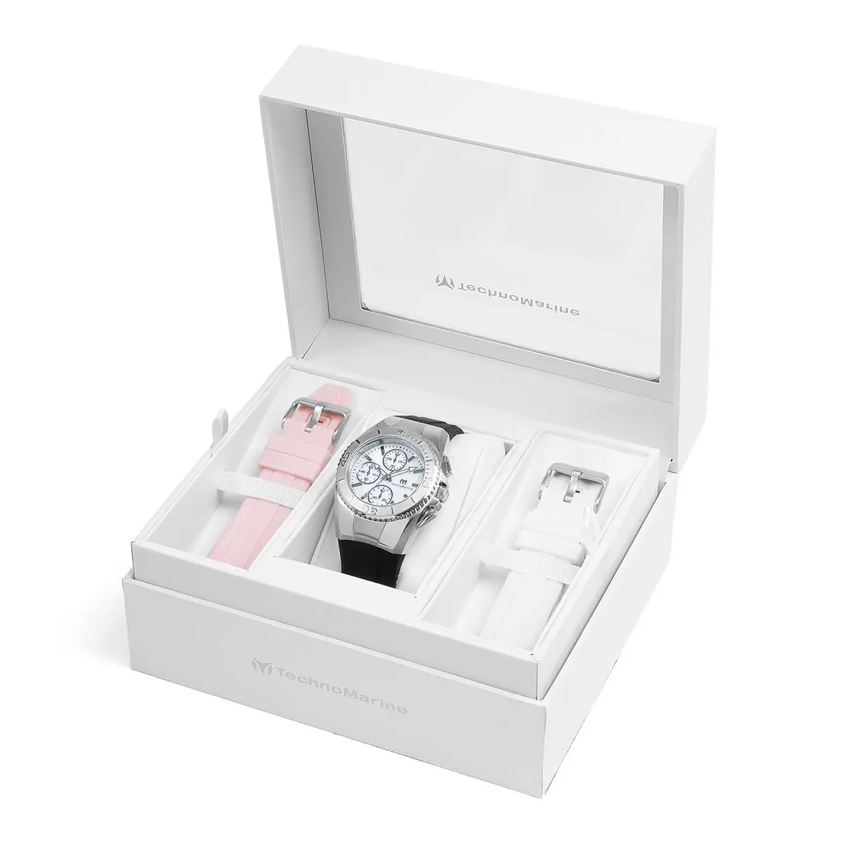Technomarine Women`s TM-124032 Cruise 38mm Silver w/ 3 Straps Included by TechnoMarine