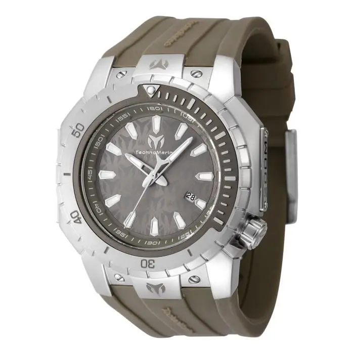 Technomarine Men`s Manta Sea 49mm Quartz TM-224008 - Dial: Grey, Band: Grey