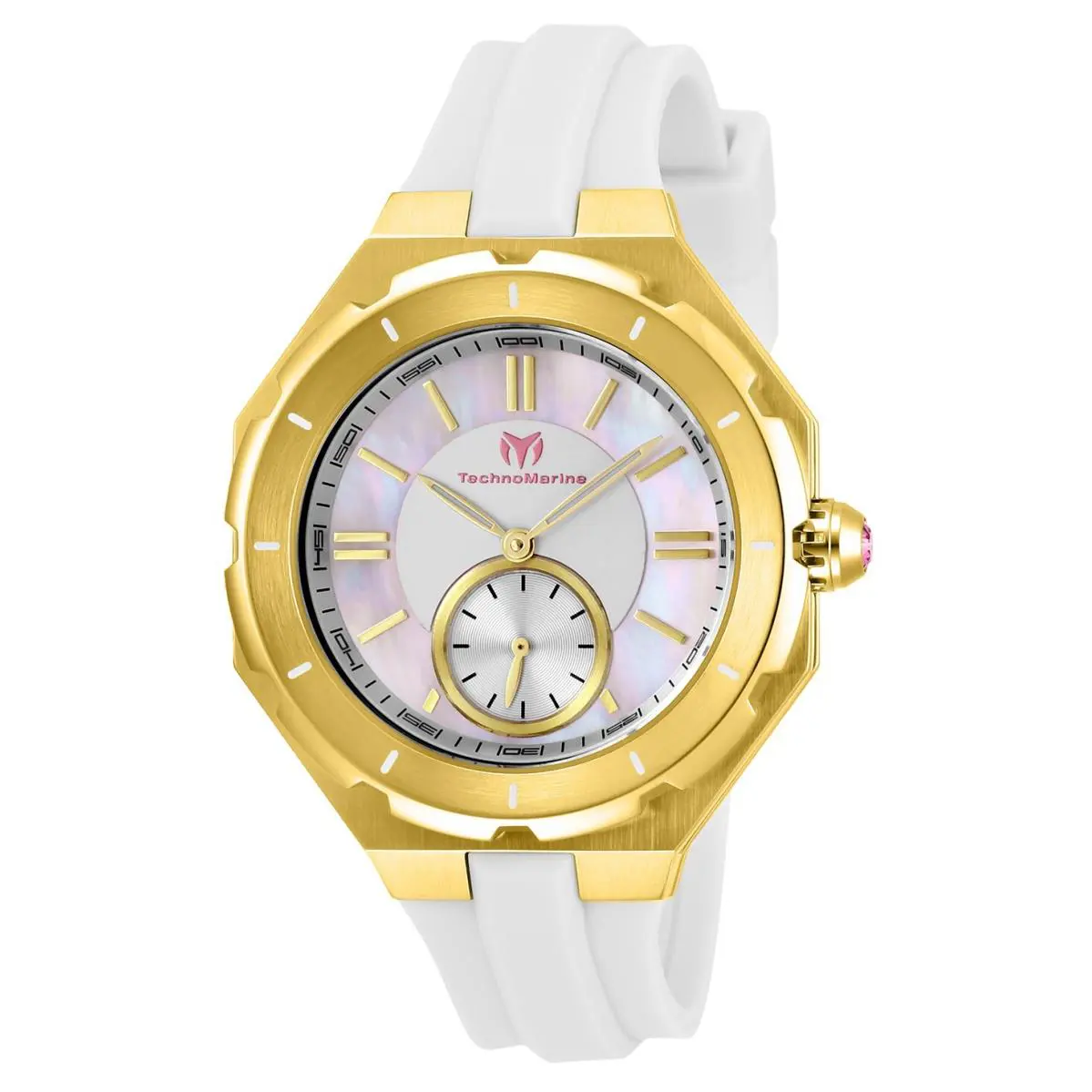 Technomarine Women`s TM-118006 Cruise Sea Lady 38mm Gold Mop Dial Swiss Movement