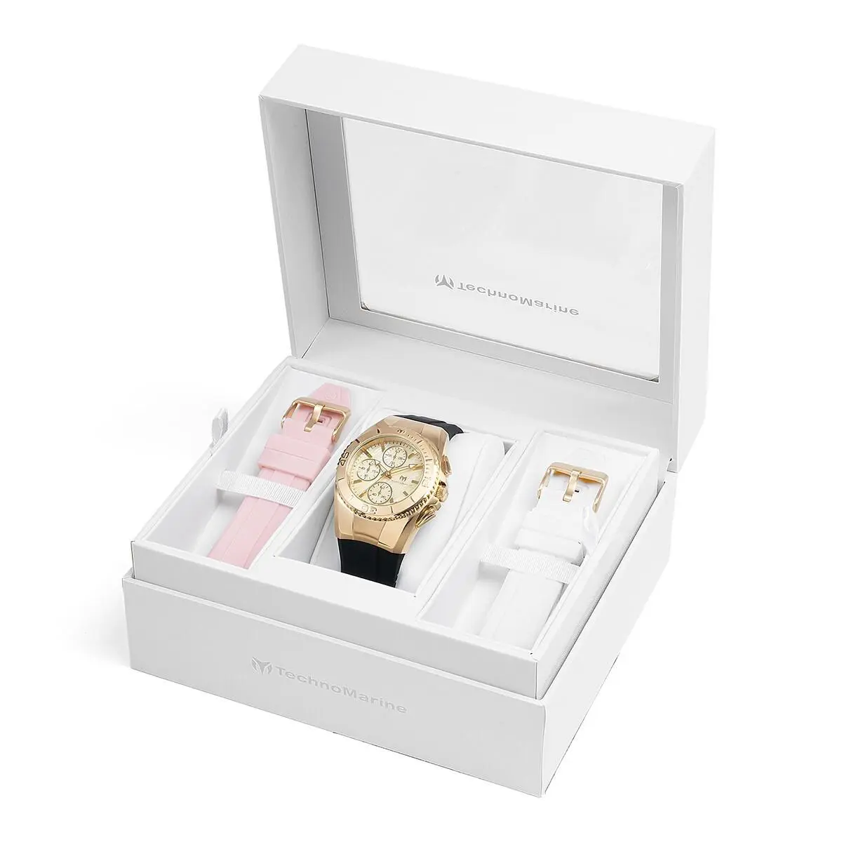 Technomarine Women`s TM-124035 Cruise 38mm Gold with 3 Straps Included