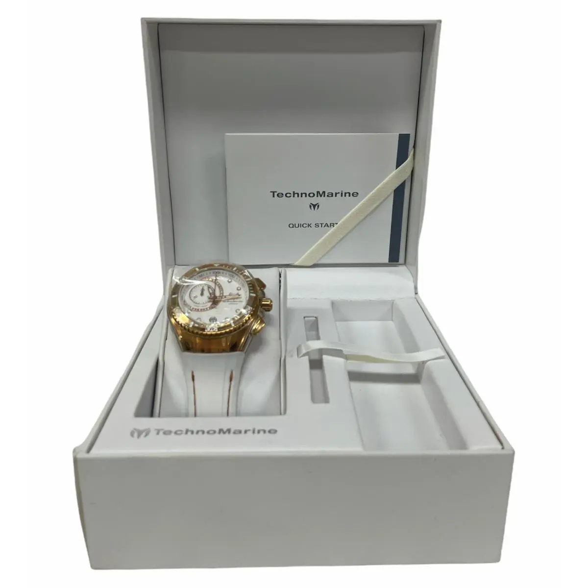 Technomarine Cruise Model 114042 Rose Gold W/ White Band