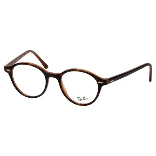Ray Ban Eyeglasses Glossy Havana Tortoise/caramel Amber Brown RB7118-5713-48 mm - Shiny Brown Caramel Tortoise Havana Amber, Frame: Multi-Color, Lens: Clear