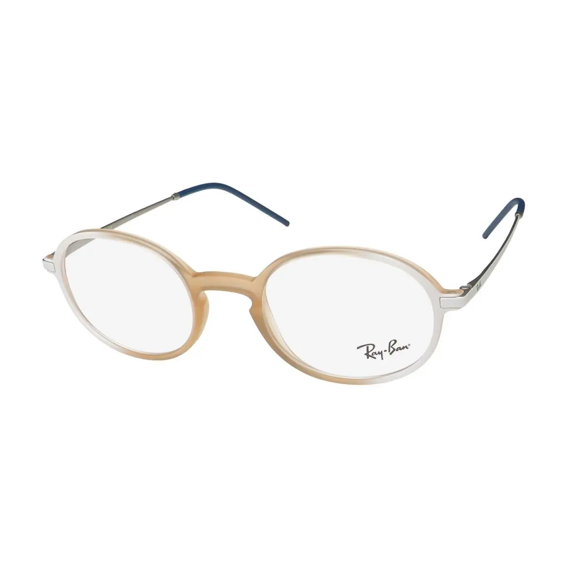 Ray-ban 7153 Glasses Unisex Pink Oval 5791 52-21-145 Plastic Full-rim