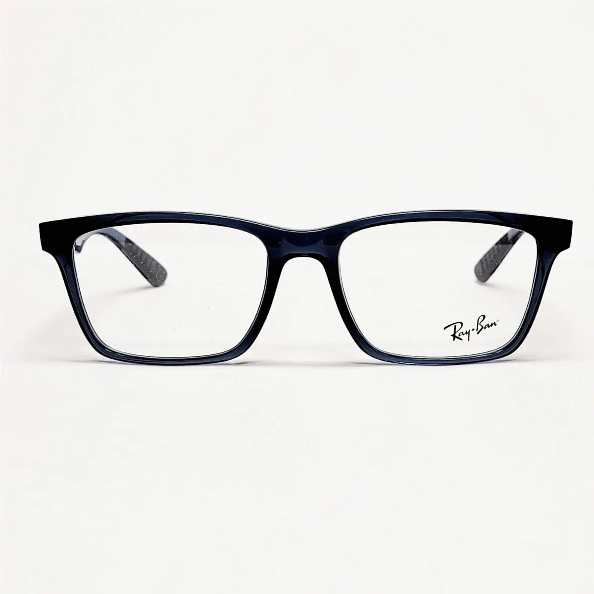 Ray Ban RB7025 Eyeglass Frames Rectangle Full Rim Eyewear Grey Blue 55-17 145mm