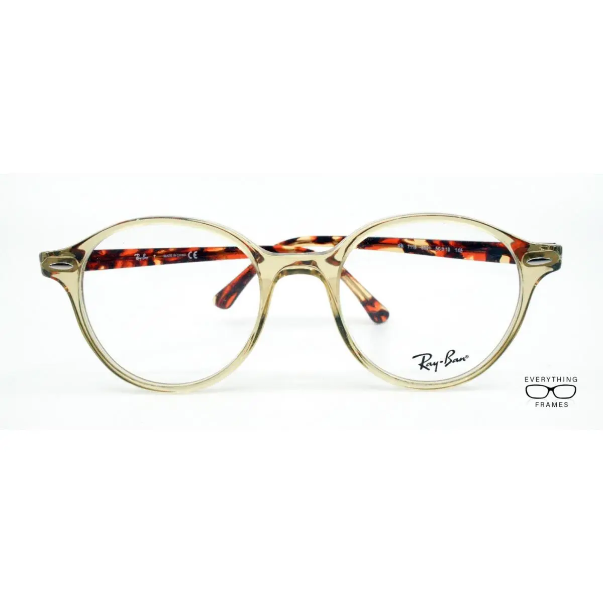 Ray Ban RB7118 8021 Transparent Yellow/tortoise 50