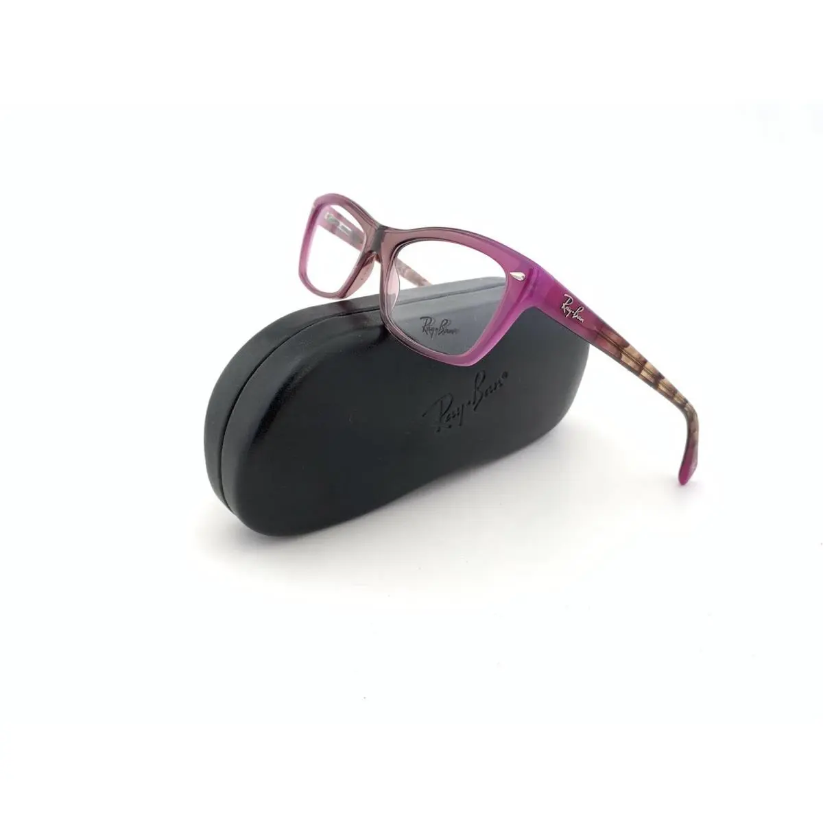 Ray-ban Frames Acetate Purple Rx Eyeglasses Women Eyeglasses RB 5255 5489 51