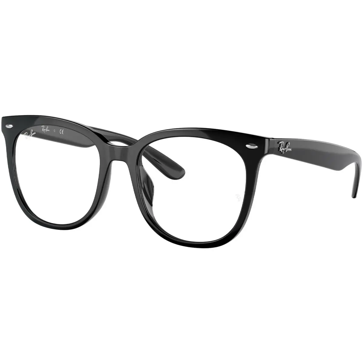 Ray-ban Polished Black Soft Square Eyeglasses - RX4379VD 2000 53