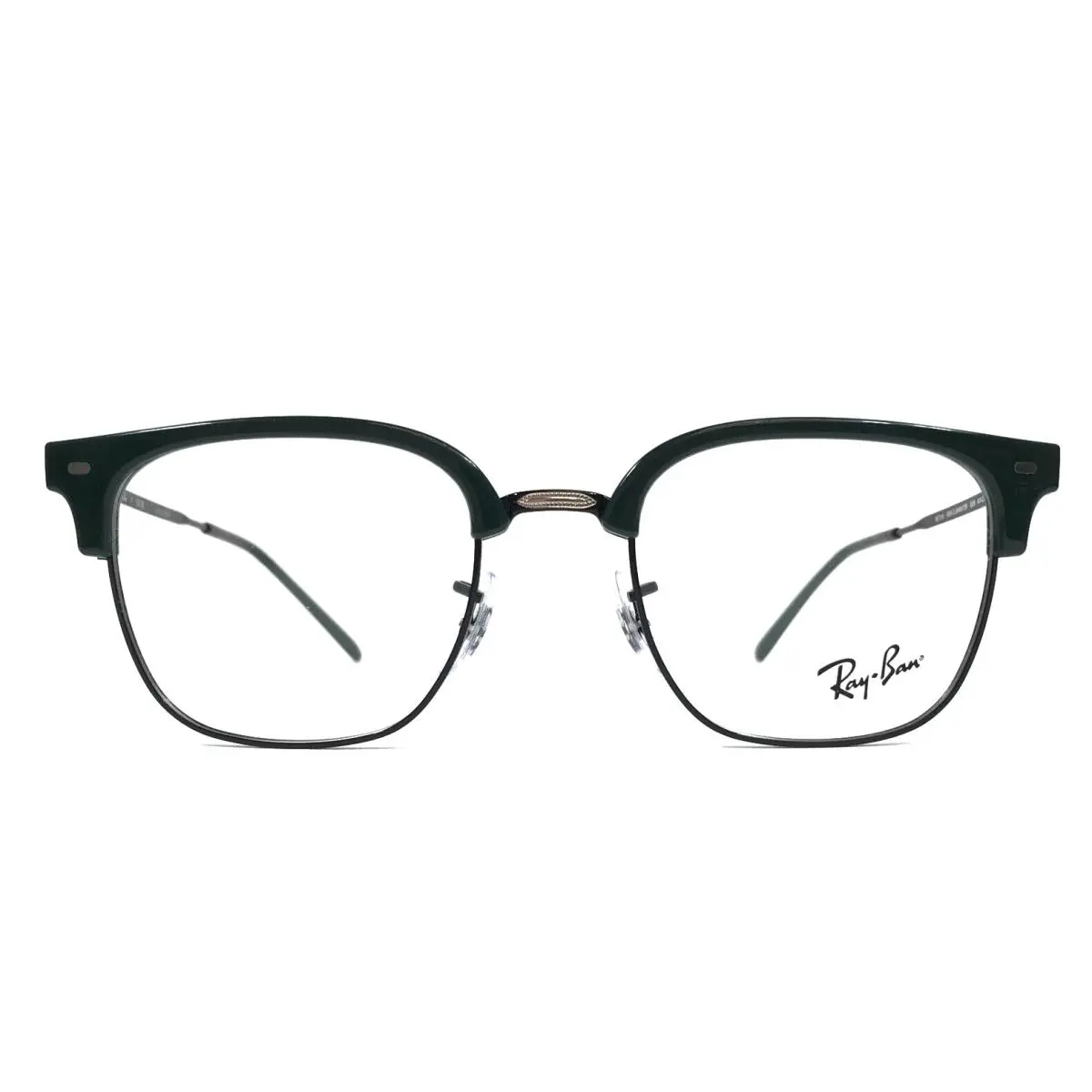 Ray-ban Eyeglasses Frame RB7216 Clubmaster 8208 Black Green Square 49-20-145 by Ray-Ban