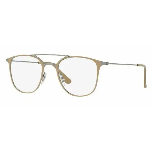 Ray Ban Eyeglasses RB6377 2909 Shiny Beige Silver Frames Rx-able 48mm