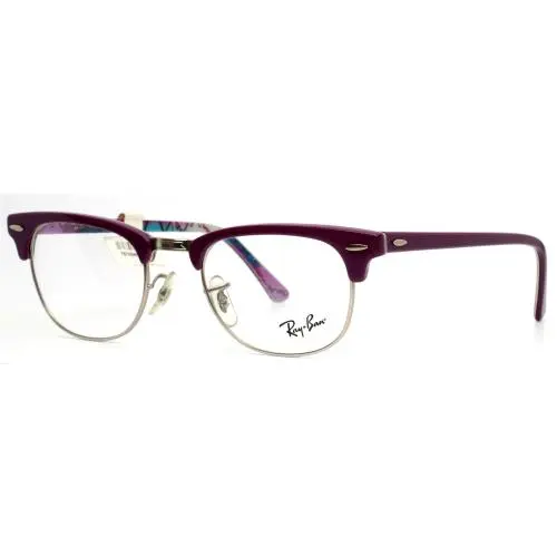 Ray Ban RB5154 5654 Gloss Violet Womens Square Eyeglasses 49-21-140 B:37