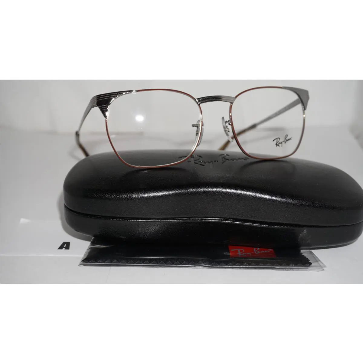 Ray Ban Frame Eyeglasses Signet Gunmetal Brown RX6386 2902 53 18 140