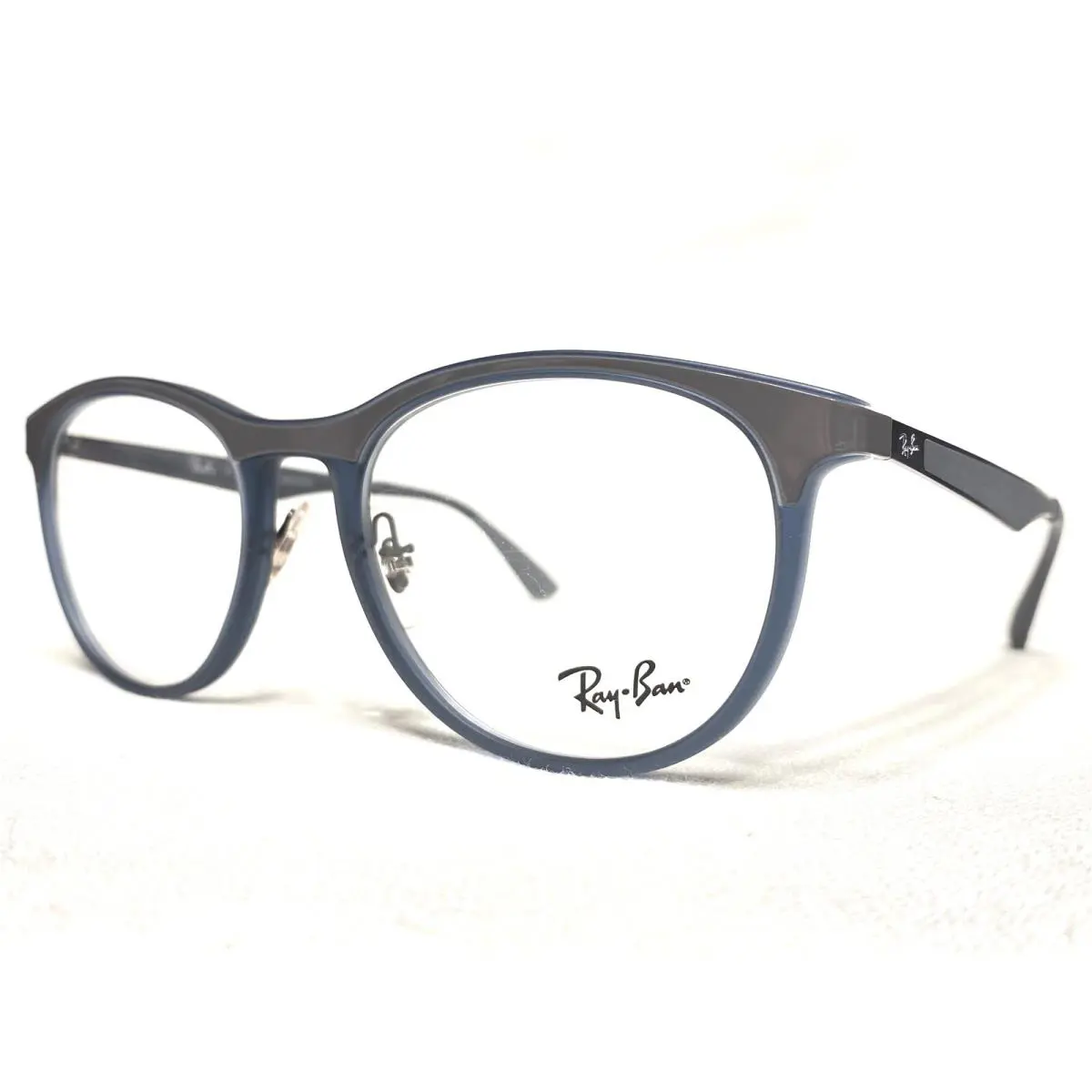 Ray Ban RB7116 5679 Blue Black Nylon Modern Eyeglasses Frames 53/19 145