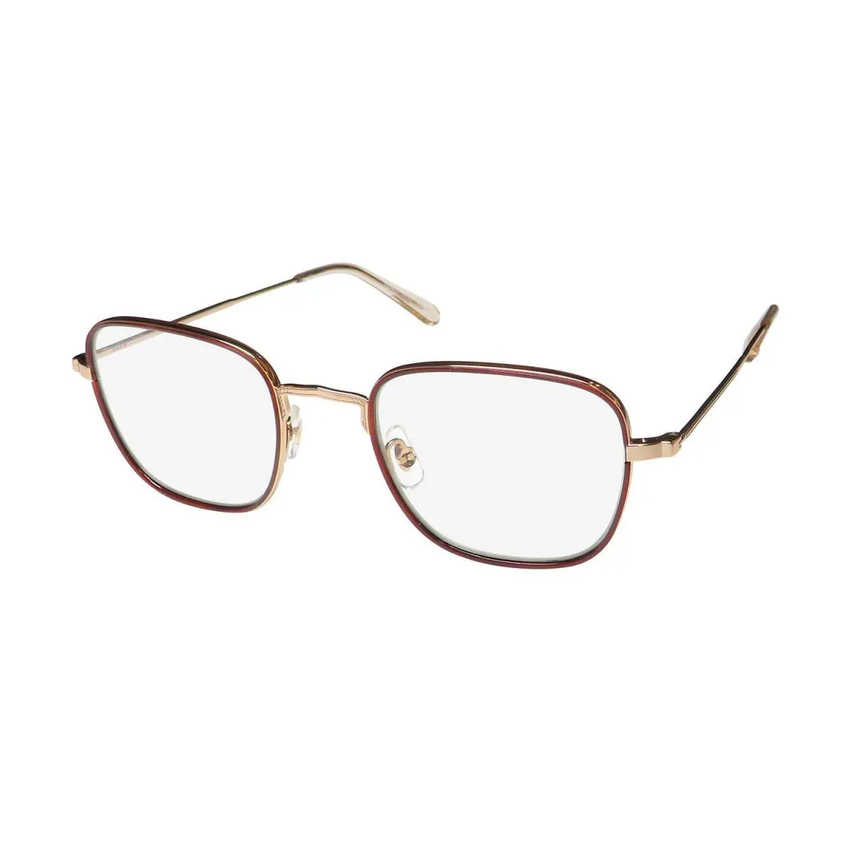 Preston Blue Light Technology Eyeglass Frame/glasses Handmade Hot Brick / Rose Gold / Nude by Garrett Leight