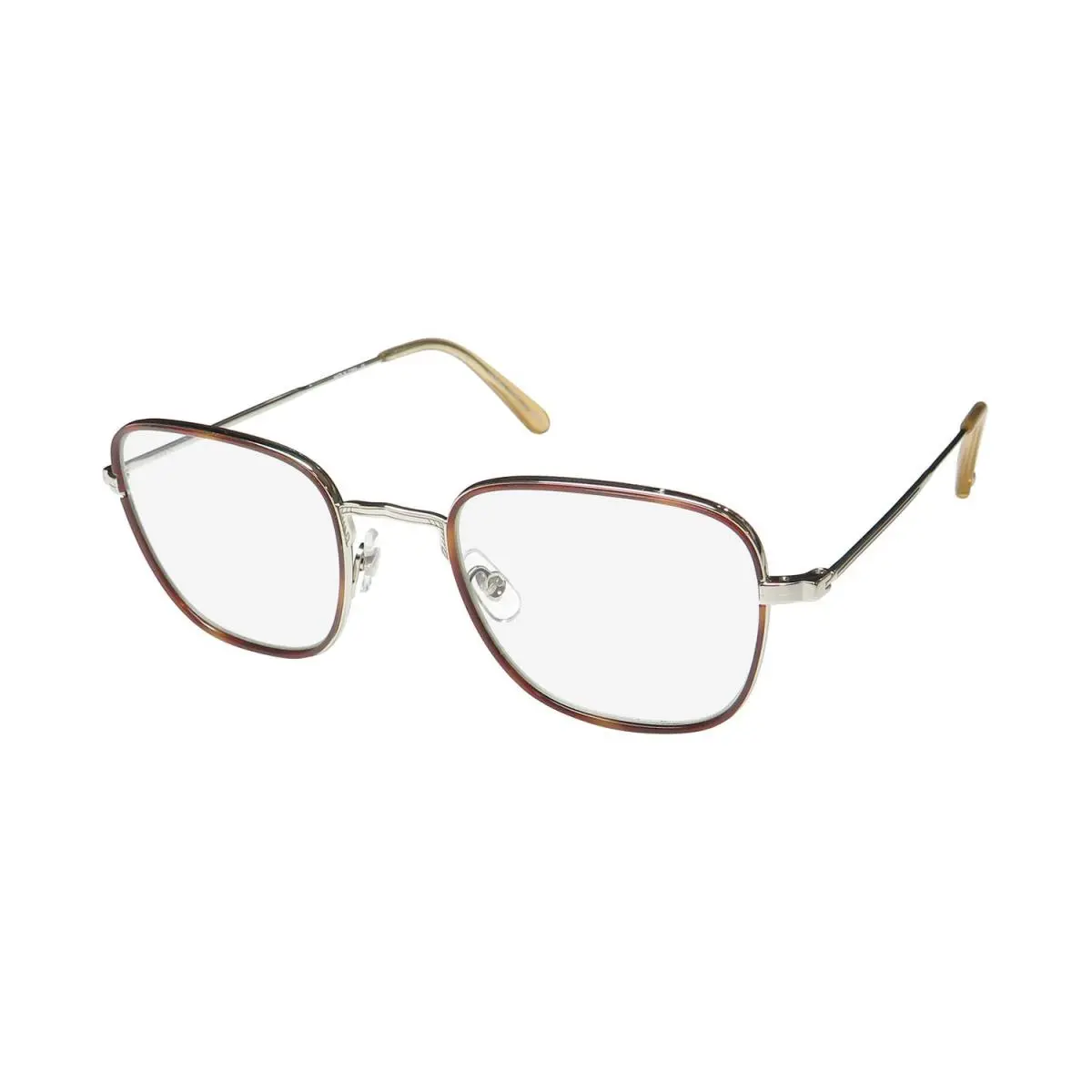 Preston Blue Light Technology Eyeglass Frame/glasses Handmade Hot Sienna Tortoise / Silver / Blonde by Garrett Leight