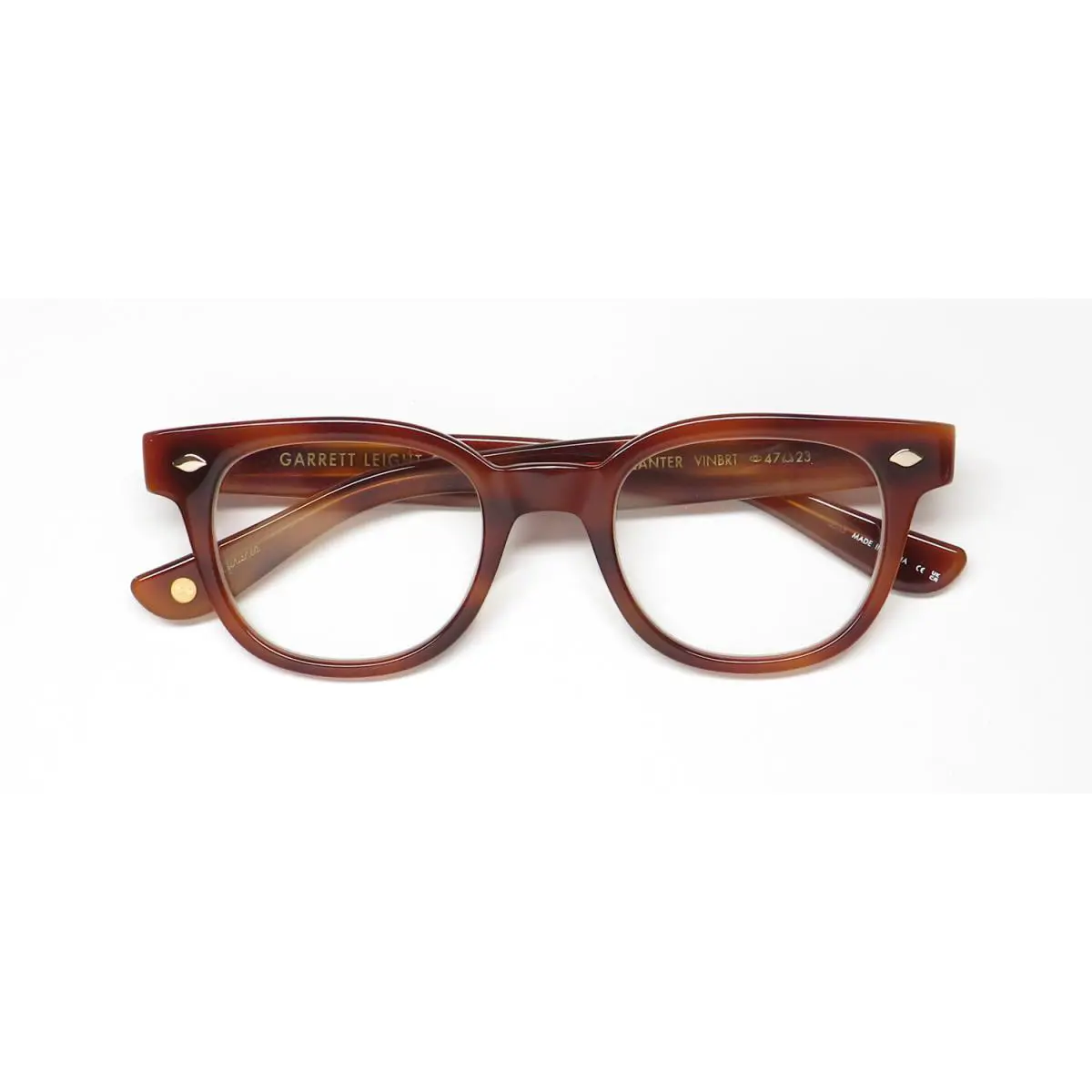 Garrett Leight eyeglasses - Canter Blue Light Technology - Canter Blue Light Technology - Vintage Burnt Tortoise, Frame: Brown
