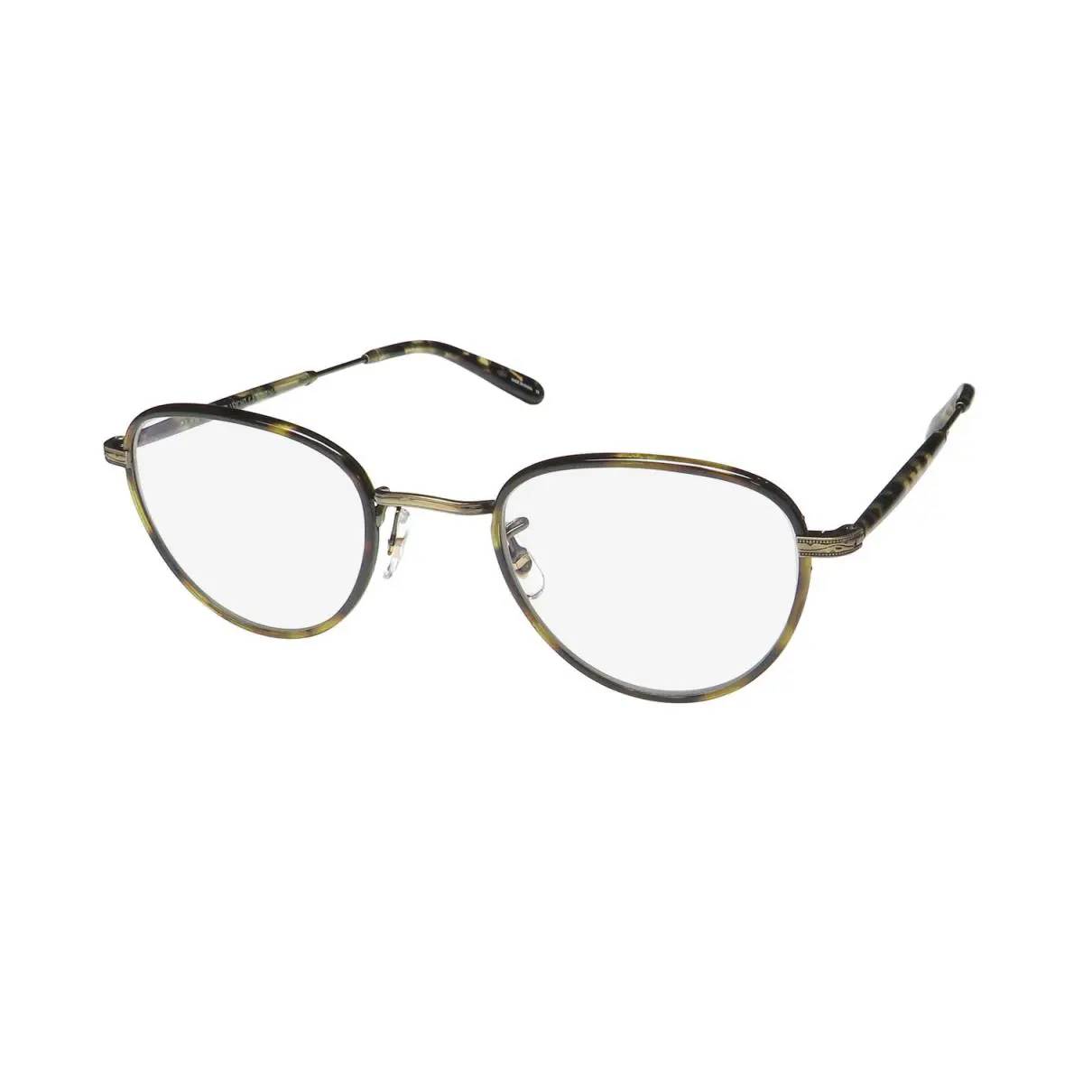 Wiltern Blue Light Technology Eyeglass Frame/eyewear Full-rim Hot Tortoise / Brushed Gold by Garrett Leight