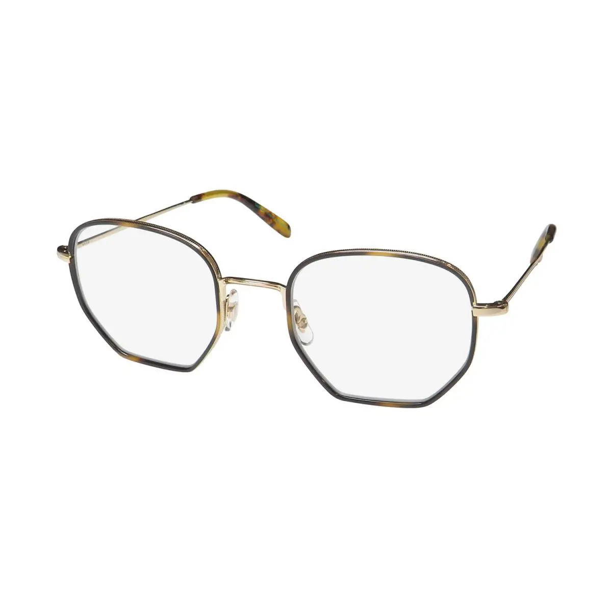 Woodlawn Blue Light Technology Eyeglass Frame/glasses Oversized Tiger Eye / Gold / Spotted Tortoise by Garrett Leight