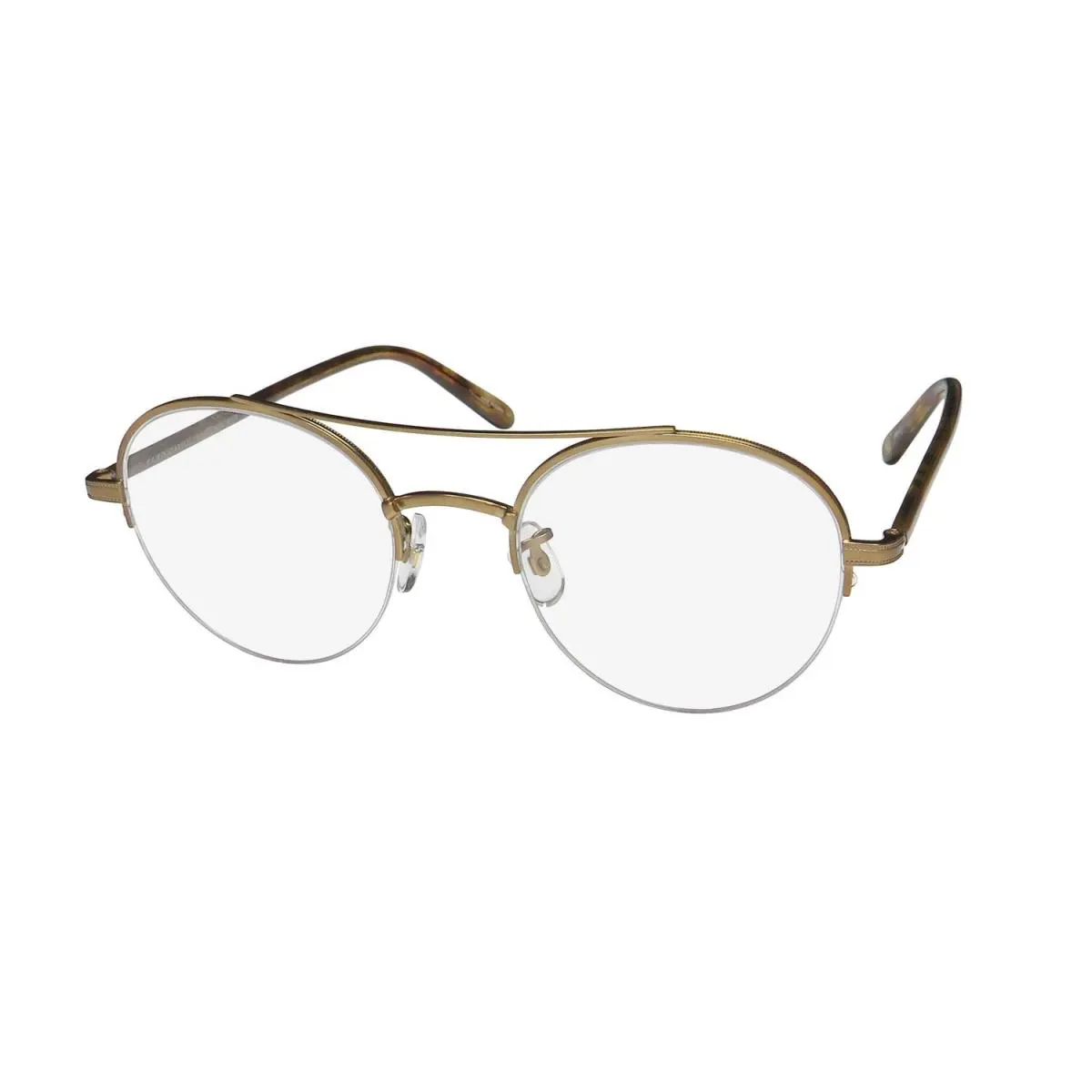 Garrett Leight Manchester Blue Light Technology Glasses Round Metal