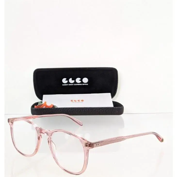 Garrett Leight Eyeglasses Kinney Bio R 49mm - Frame: Pink Transparent