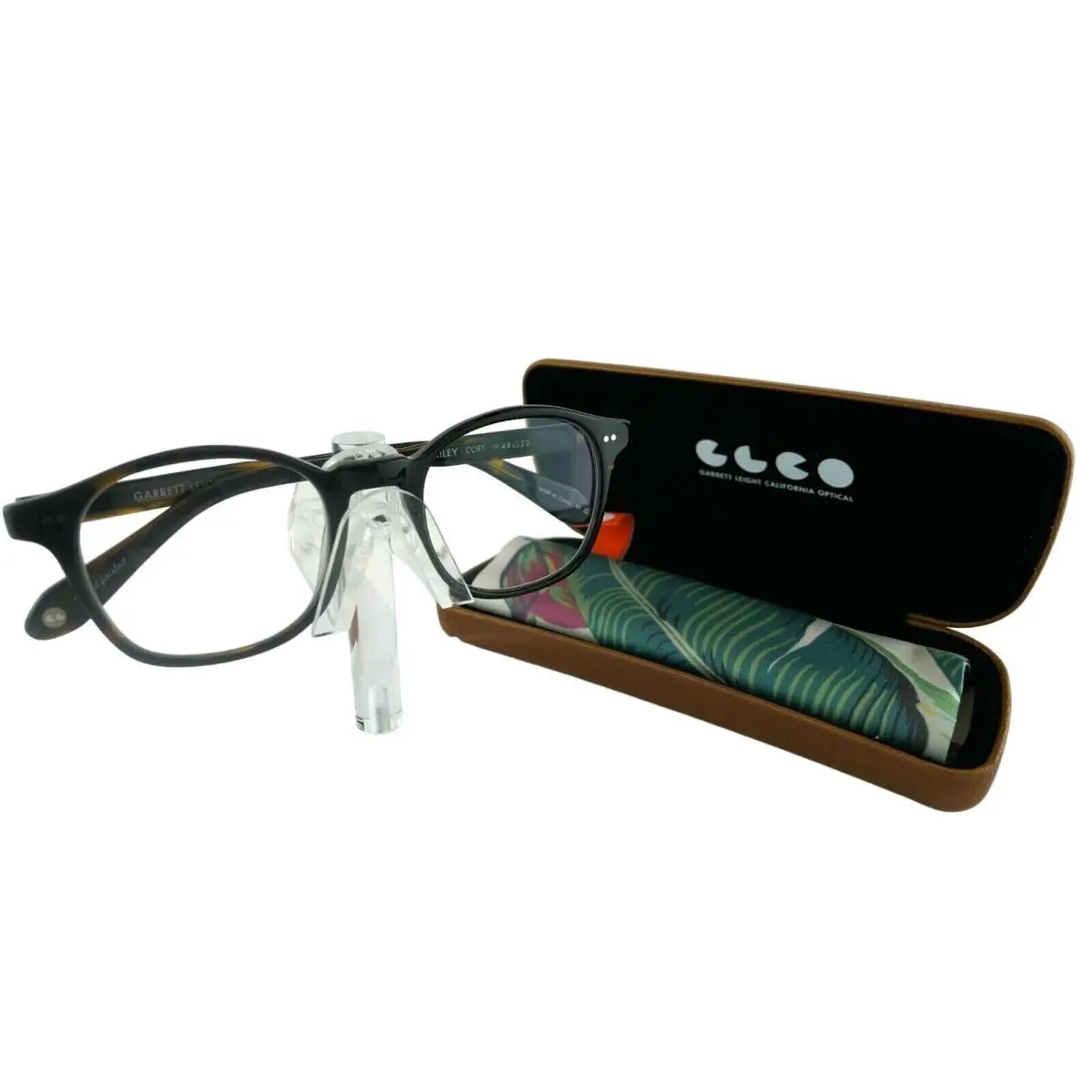Garrett Leight Glco Riley 48-22-145 Coffee Tortoise Eyeglass Frames