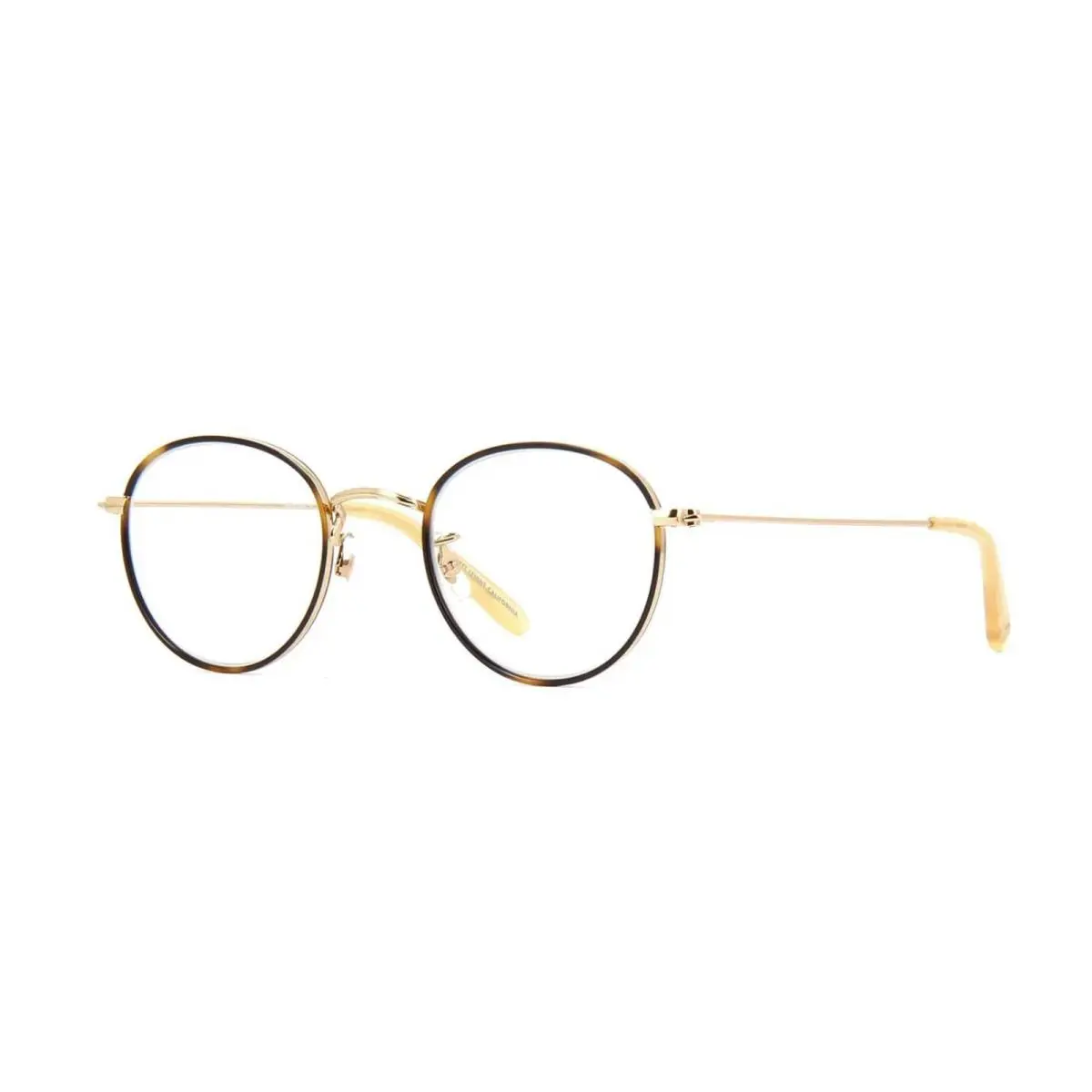 Garrett Leight Paloma Tiger Eye Gold Tofffe Te-g-tof 46mm Eyeglasses - Frame: Tiger Eye Gold Tofffe